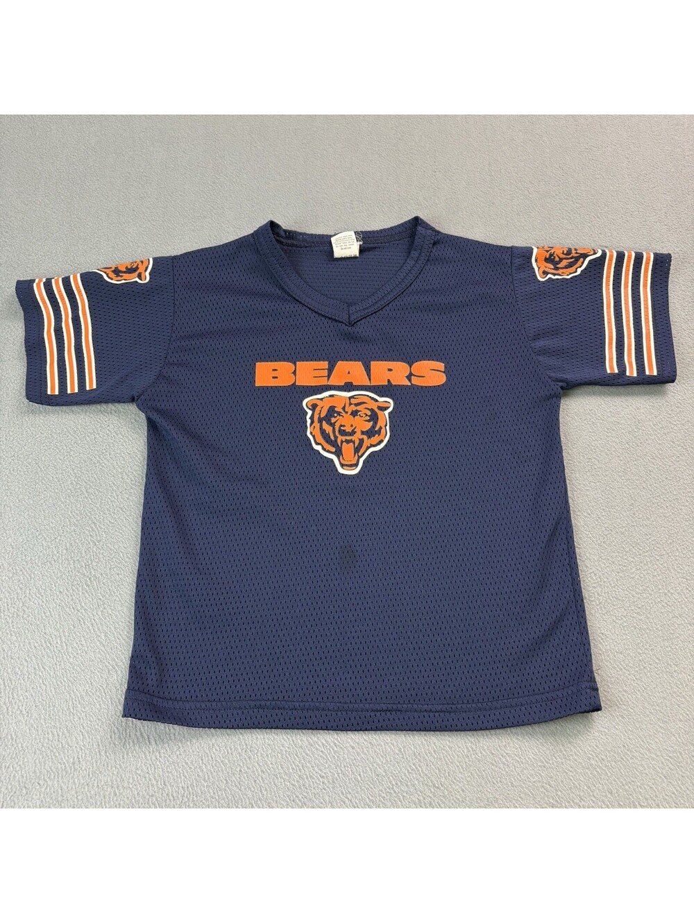 Vintage Chicago Bears NFL Football Jersey Youth Size Small Navy Blue